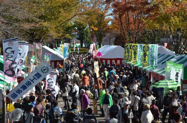 あきる野市産業祭の公式案内に掲載された写真