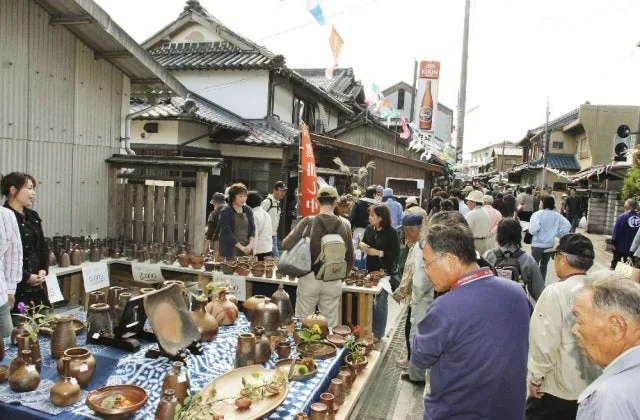 備前焼まつりの公式案内に掲載された写真