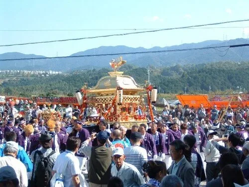 建水分神社 秋祭（御神輿渡御祭）の公式案内に掲載された参考写真