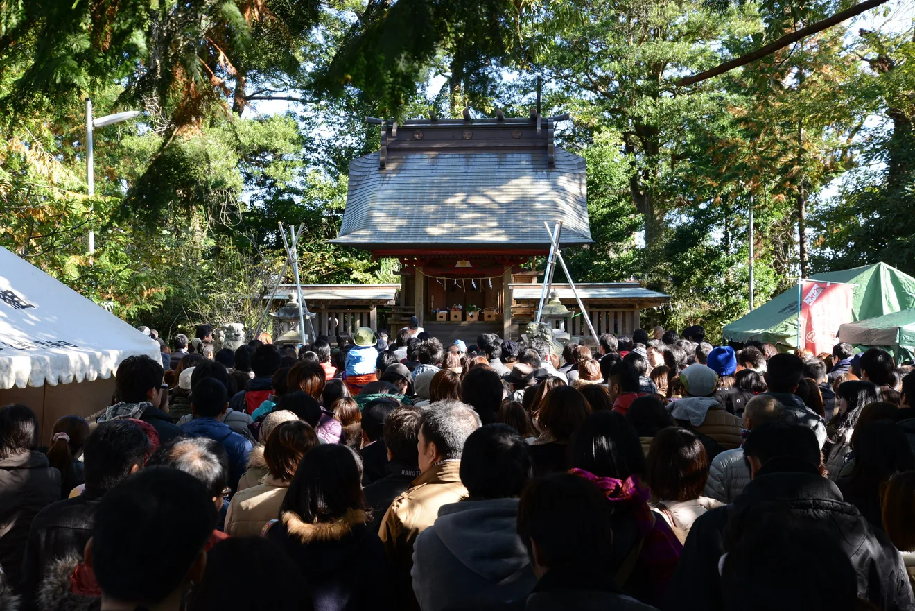 菅原大神春の例祭の公式案内に掲載された写真