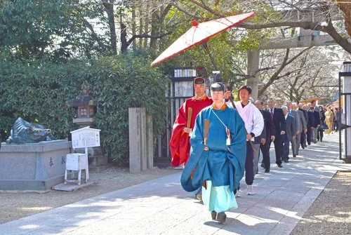道明寺天満宮 梅花祭（例祭）の公式案内に掲載された参考写真