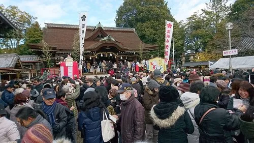 道明寺天満宮 初天神うそかえ祭の公式案内に掲載された参考写真