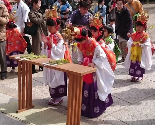 道明寺天満宮 菜種御供大祭の公式案内に掲載された参考写真