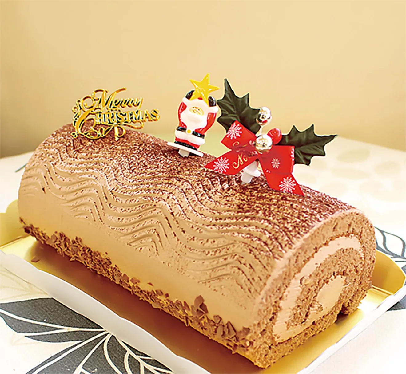 クリスマススイーツ教室に掲載されたブッシュドノエルのイメージ写真