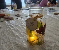 落ち葉のランタンを作ろうの公式案内に掲載された作品・過年度の参考写真