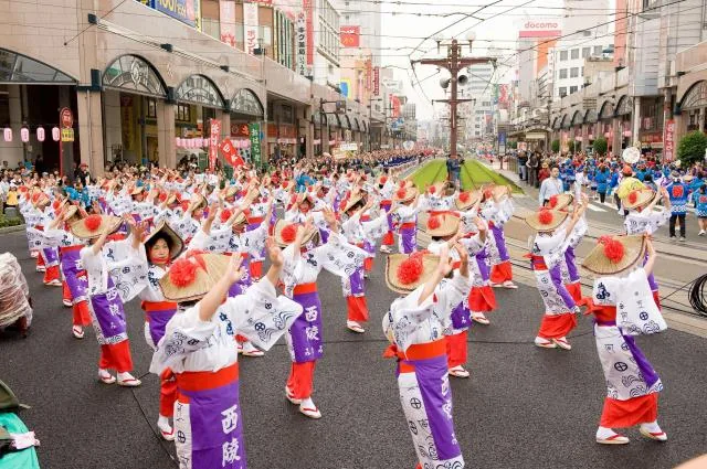 おはら祭の公式案内に掲載された写真