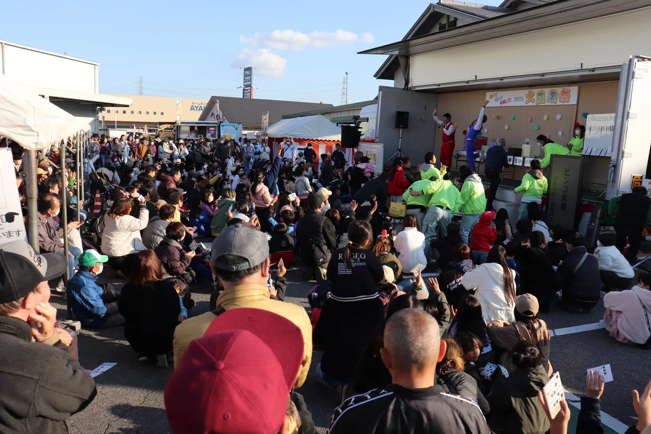 2026年の主催者ページに掲載された2025年大農業祭のステージ