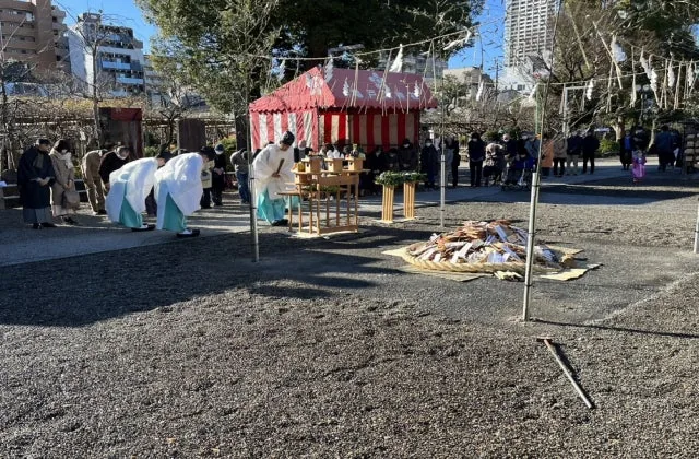 納め天神祭の公式案内に掲載された写真