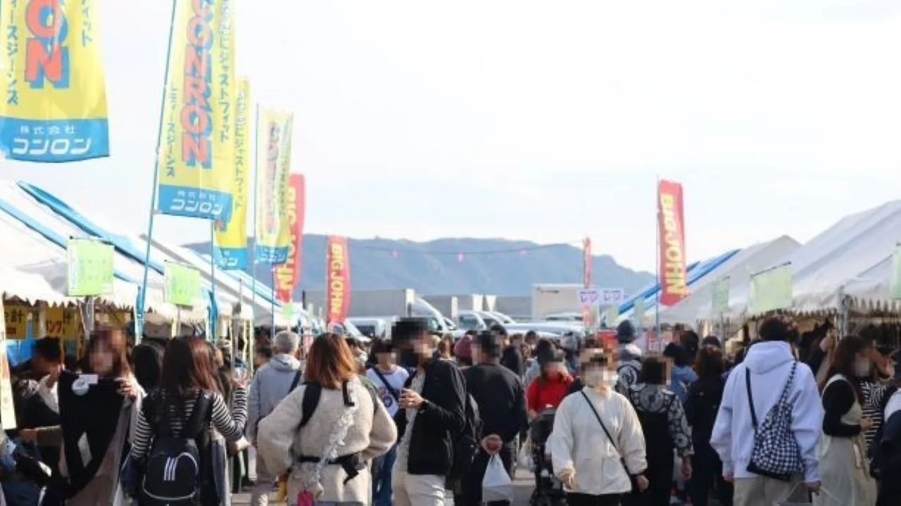 秋　児島フェス＃せんいさいの公式案内に掲載された写真