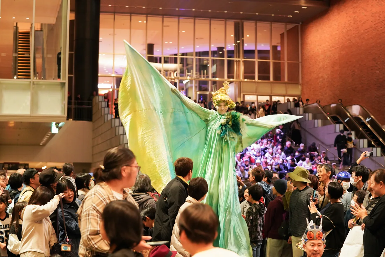久留米たまがる大道芸の過去のパフォーマンス風景