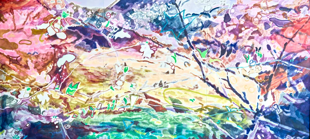柏原由佳個展の案内に掲載された作品画像(関連トークの参考)