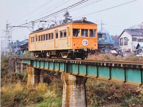 ビブリオバトル会場となるデハ104の参考写真（当年市告知掲載）