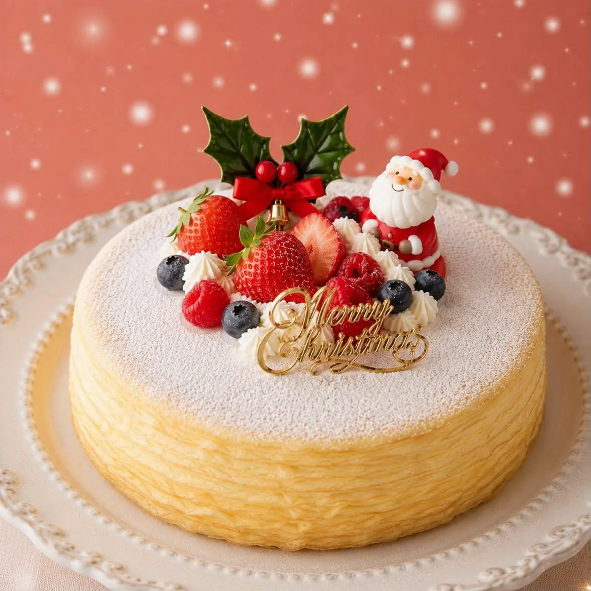 shino スイーツレッスン「クリスマスミルクレープ」の今回の主催告知に掲載された料理・作品や教室の参考画像（当日の開催写真ではありません）