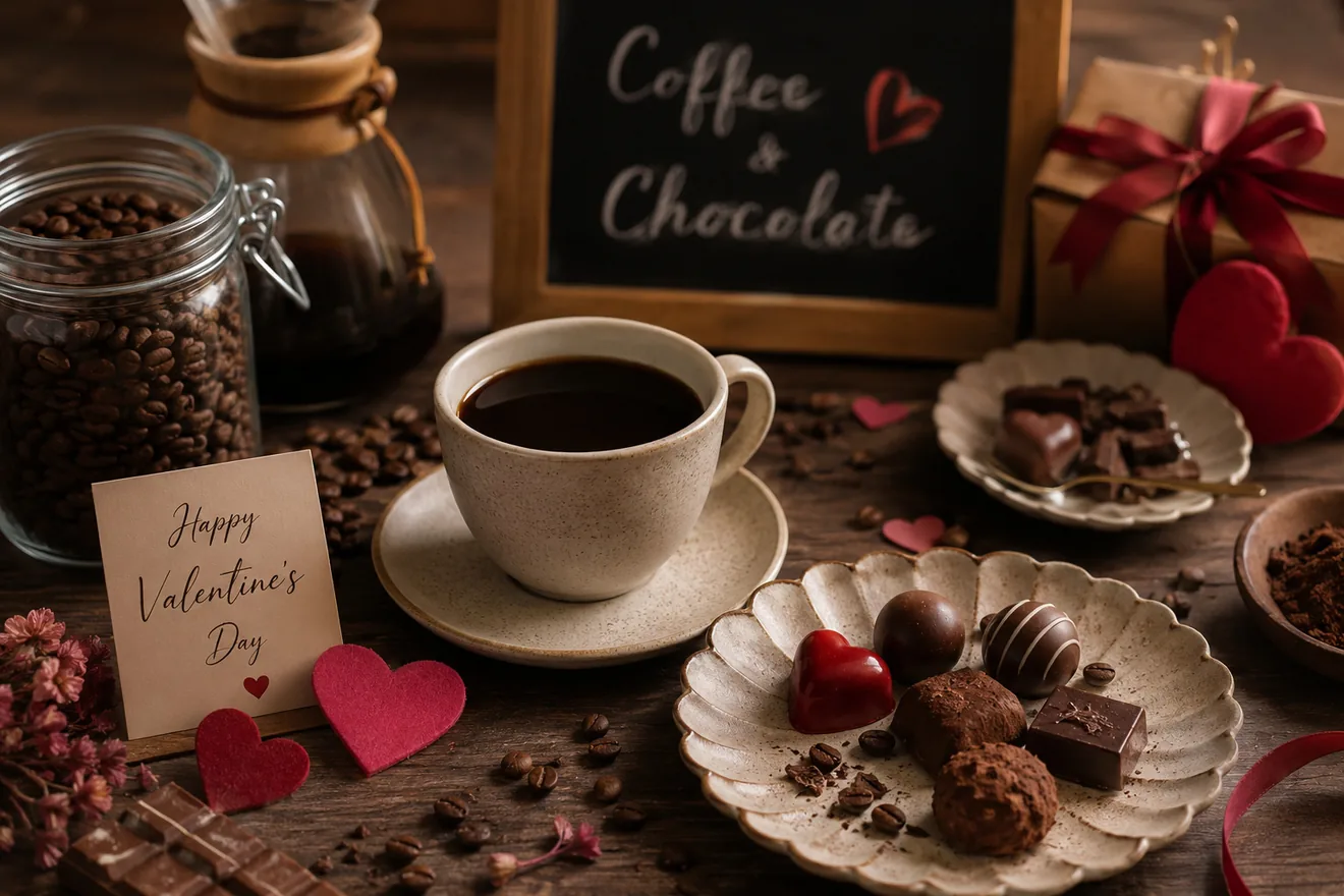 コーヒーとチョコレートの公式案内に掲載された写真