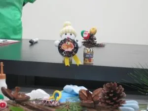 今回の主催案内に掲載されている、過去のクリスマス飾り制作イベントの作品写真