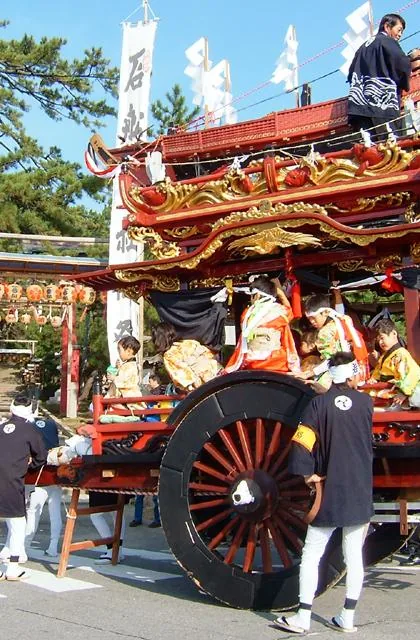 岩船大祭の公式案内に掲載された写真