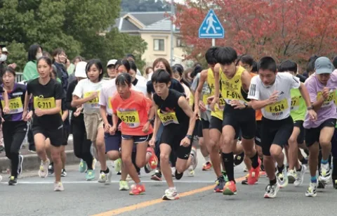 今回の主催連携案内に掲載されている、ロードレースを走る参加者の参考写真