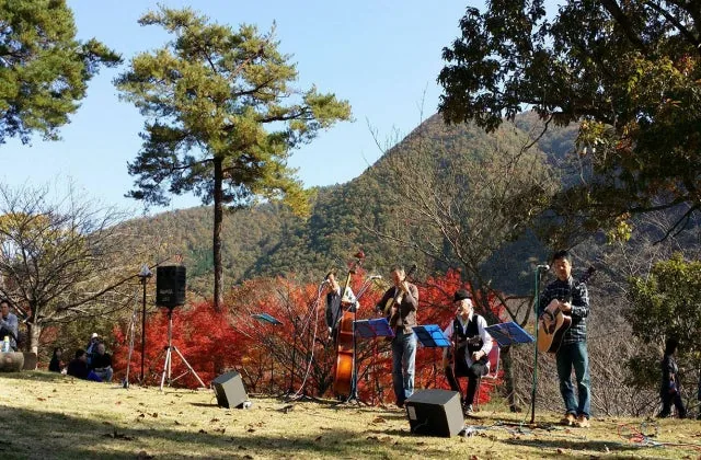 大野ダムもみじ祭りの公式案内に掲載された写真