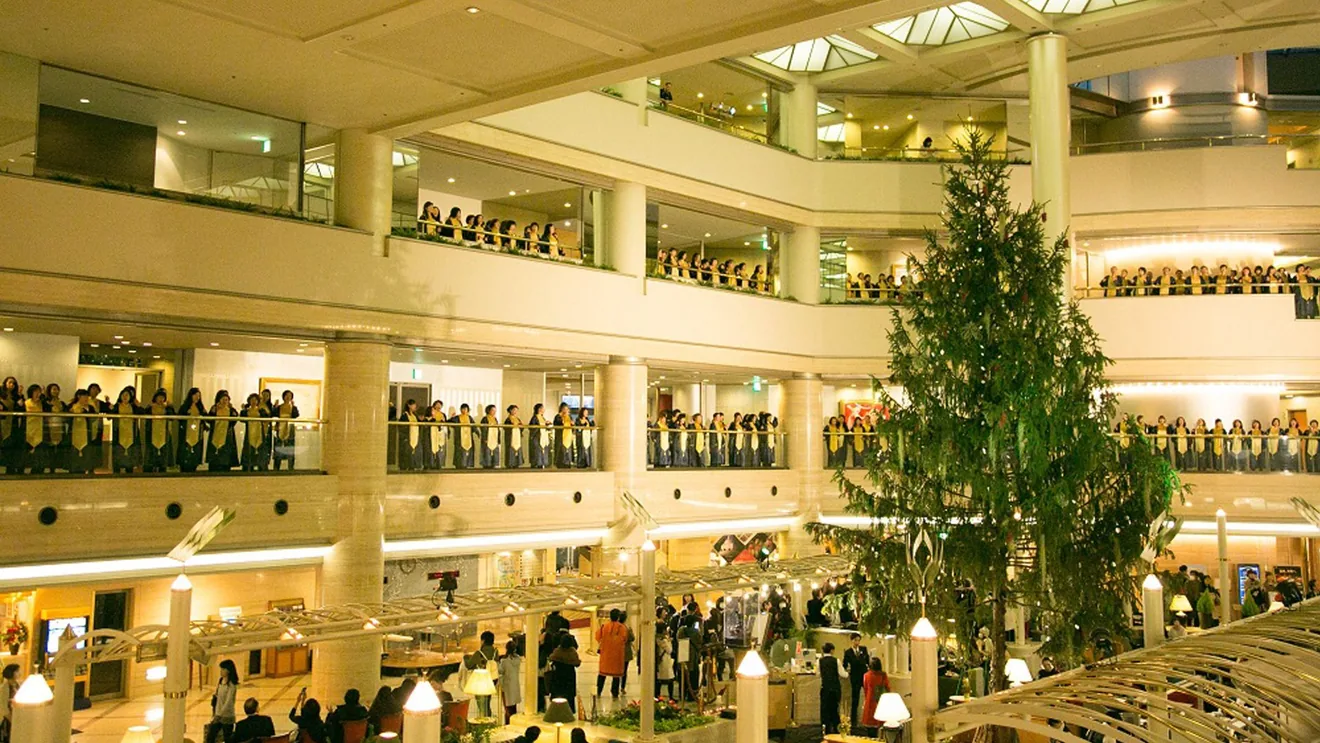 ホテルニューオータニ大阪のクリスマス ゴスペル ロビィ コンサート告知画像