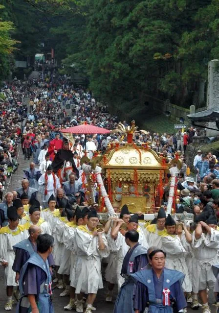 日光東照宮秋季大祭　百物揃千人武者行列の公式案内に掲載された写真