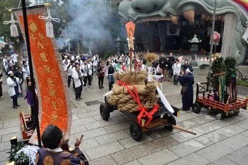 難波八阪神社 綱引神事の公式案内に掲載された参考写真