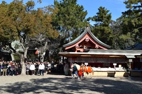 住吉大社 白馬神事の公式案内に掲載された参考写真