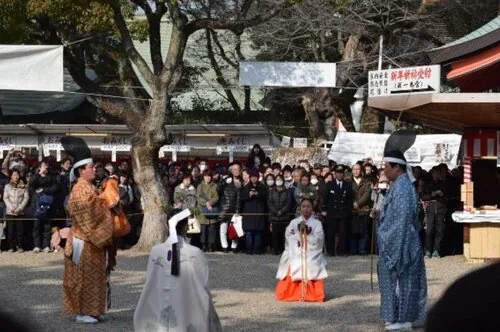 住吉大社 踏歌神事の公式案内に掲載された参考写真