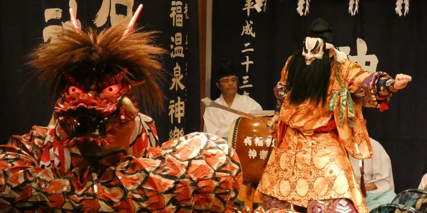 日本酒と味わう石見神楽の歴史@いわみまるっと市の公式案内に使われている参考画像