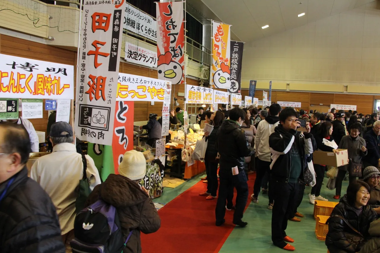 たっこにんにくまつりの公式案内に掲載された画像