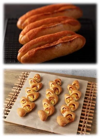 焼き立て明太フランス＆ベーコンエピの今回の主催告知に掲載された料理・作品や教室の参考画像（当日の開催写真ではありません）