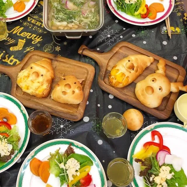 年少さんからOK！親子で作るしあわせクリスマスパンの今回の主催告知に掲載された料理・作品や教室の参考画像（当日の開催写真ではありません）