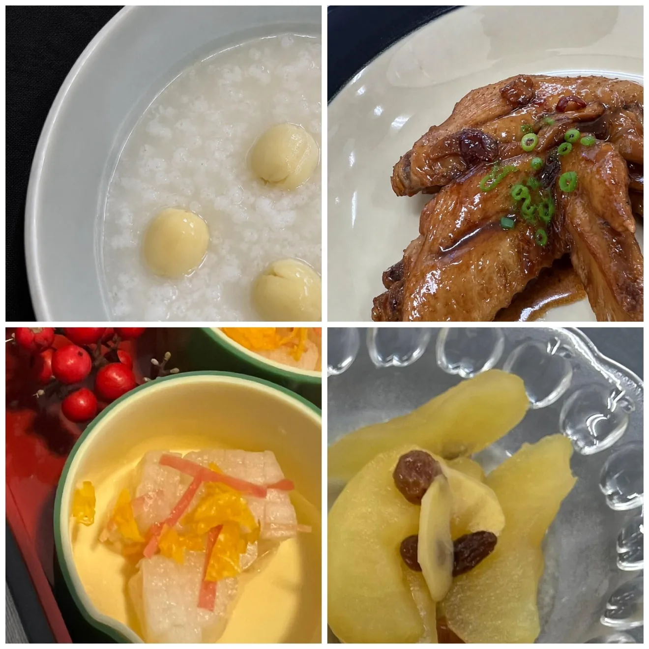 温もりに包まれる冬の養生薬膳の今回の主催告知に掲載された料理・作品や教室の参考画像（当日の開催写真ではありません）