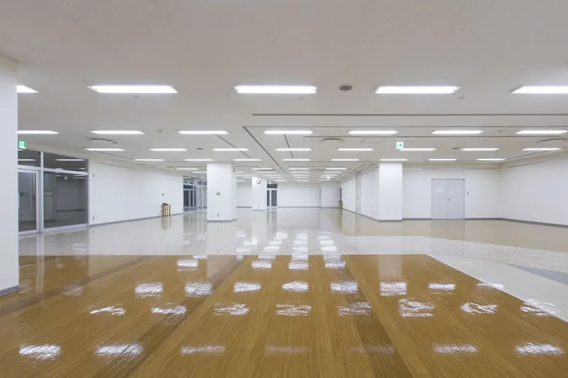 第46回 天童書道クラブ展の会場・天童市市民プラザの市民ギャラリー（公式参考写真）
