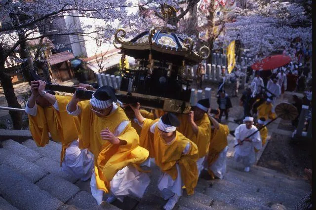 筑波山神社御座替祭の公式案内に掲載された写真