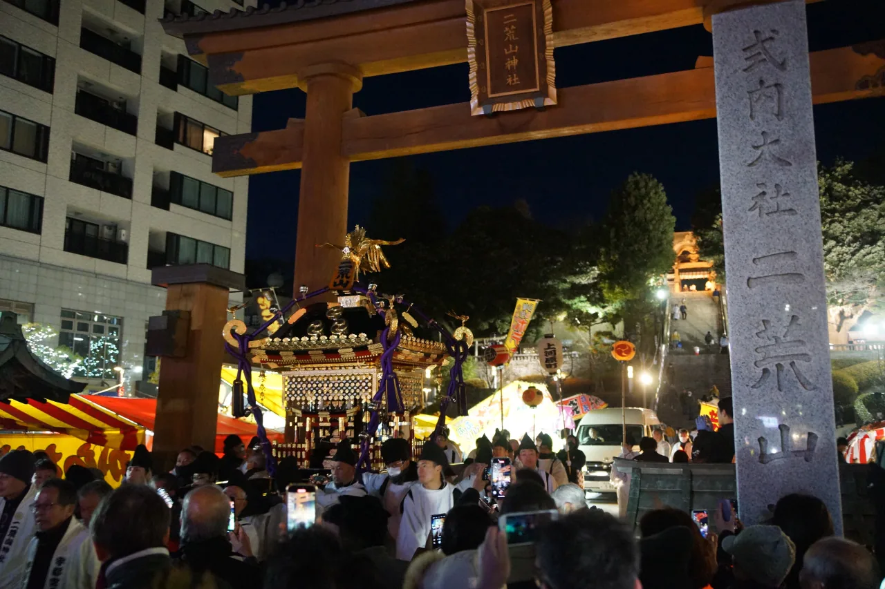 宇都宮二荒山神社の春渡祭の様子(過去開催時)