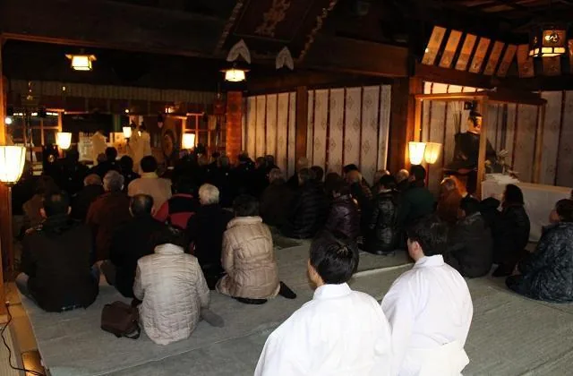 大祓式　除夜祭の公式案内に掲載された写真