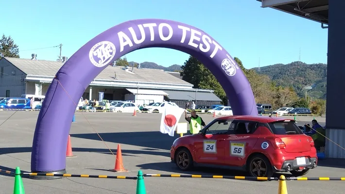 和束町のオートテストの今回案内に掲載された走行イメージ
