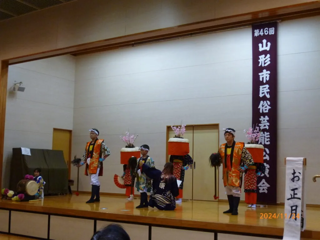 第48回 山形市民俗芸能公演会の公式案内に掲載された画像