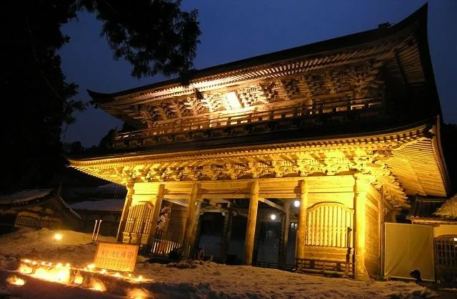 永平寺除夜の鐘とライトアップの公式案内に掲載された写真